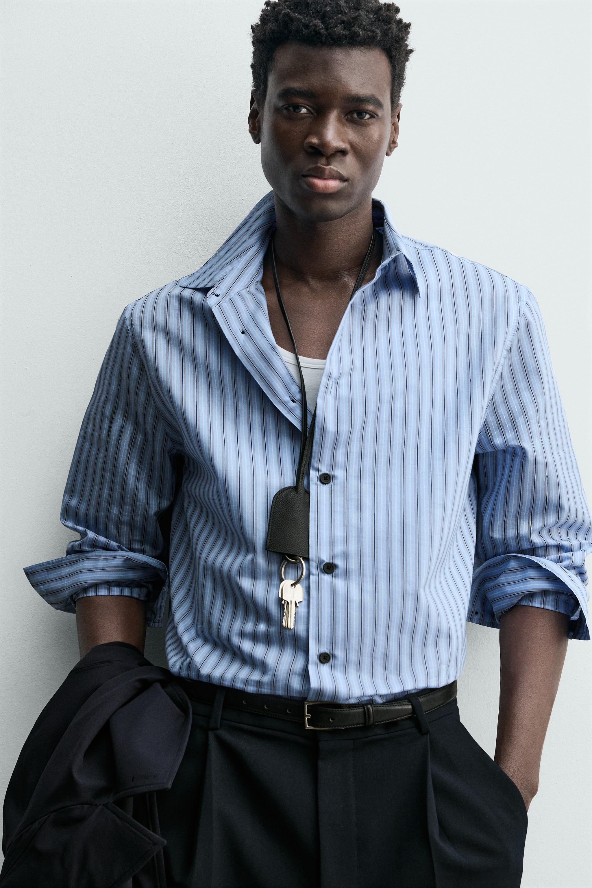 RELAXED FIT STRIPED SHIRT